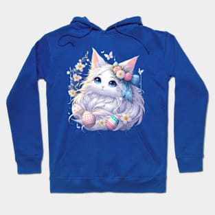 Glorious Easter Anime Retro Cat Hoodie